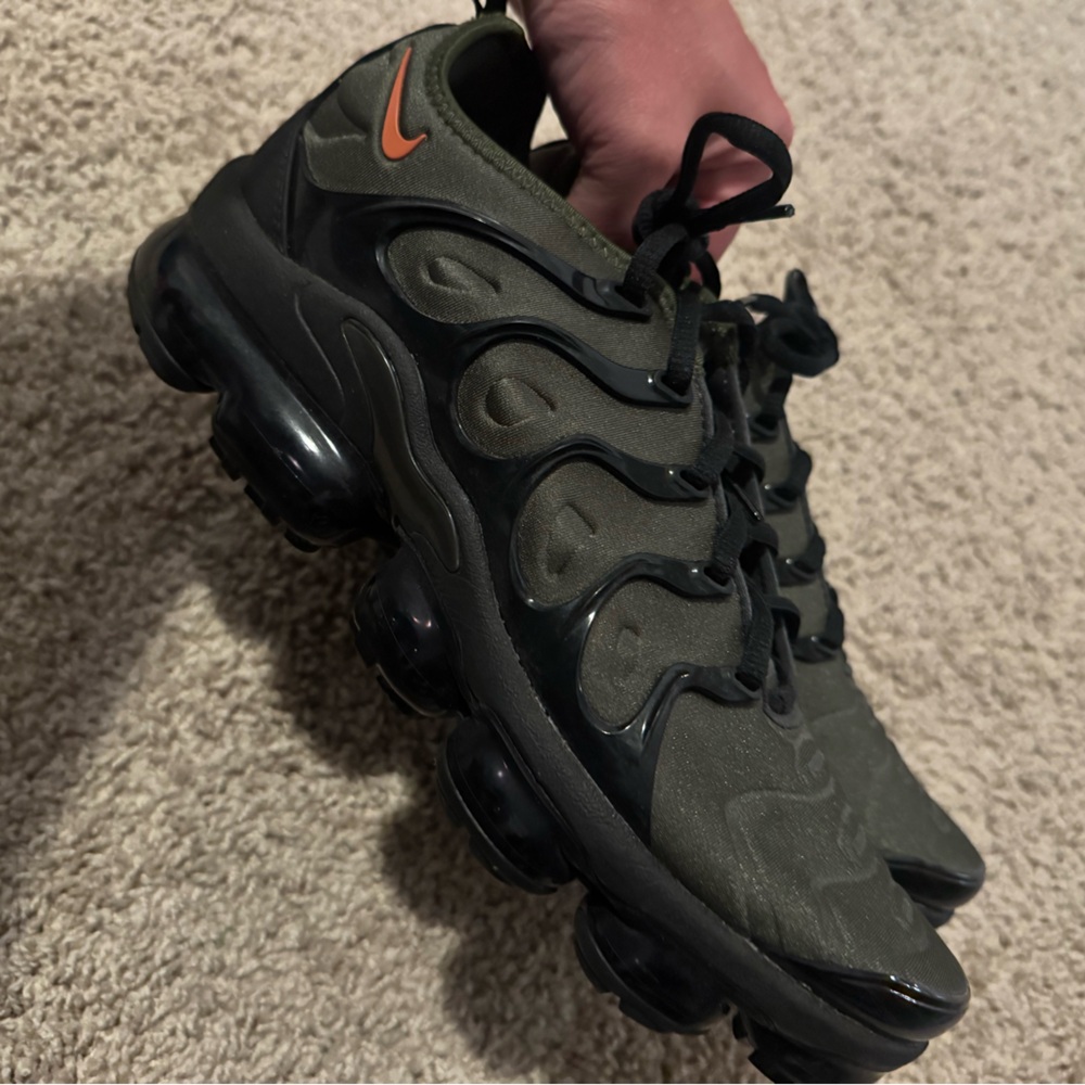 Nike Black and Olive Vapormax